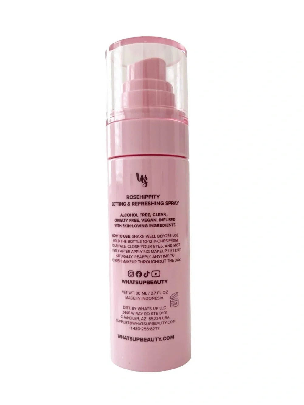What's Up Beauty Rosehippity Setting & Refreshing Spray Natural Finish NIB